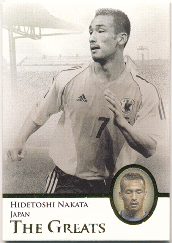中田英寿 Soccer 2013 Futera Unique The Greats #113 Hidetoshi Nakata