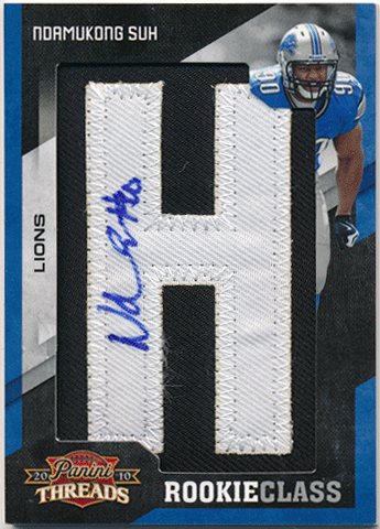 Ndamukong Suh NFL 2010 Panini Threads RC Rookie Class Signature Auto 153/255
