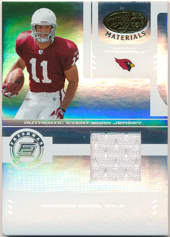 Larry Fitzgerald NFL 2004 Leaf Certified Materials RC Rookie Jersey 1249/1250