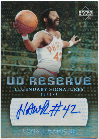 Connie Hawkins NBA 2006-07 Upper Deck UD Reserve Legendary Signature Auto