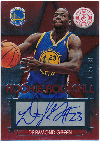 Draymond Green NBA 2012-13 Panini Totally Certified Rookie Roll Call Red Signature Auto 039/279