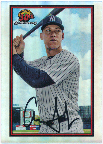 Aaron Judge MLB 2019 Bowman 30th Anniversary Refractor