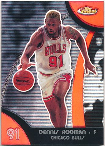 Dennis Rodman NBA 2007-08 Topps Finest Refractor