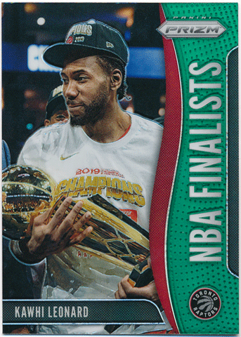 Kawhi Leonard NBA 2019-20 Panini Prizm NBA Finalists Green Prizm