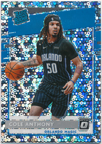 Cole Anthony NBA 2020-21 Panini Donruss Optic Fast Break RC Rated Rookie Silver Prizm