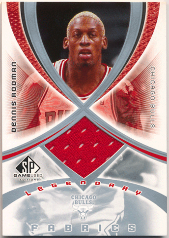 Dennis Rodman NBA 2005-06 Upper Deck SP Game Used Legendary Fabrics Jersey