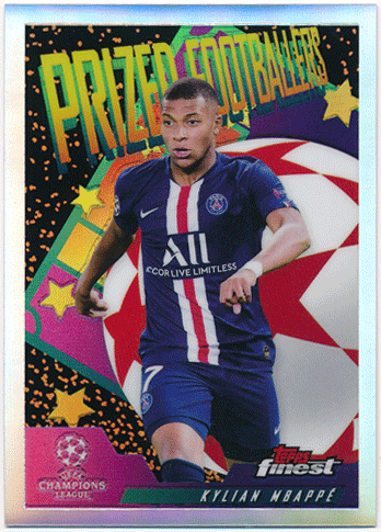 Kylian Mbappe Soccer 2020-21 Topps Chrome UEFA Champions League Prized Footballers Refractor