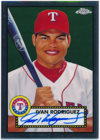 Ivan Rodriguez MLB 2021 Topps Chrome Platinum Anniversary Signature Auto