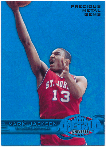 Mark Jackson NBA 2011-12 Fleer Retro Metal Universe Precious Metal Gems Blue 36/50