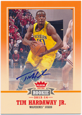Tim Hardaway Jr. NBA 2013-14 Fleer Retro RC Rookie Signature Auto