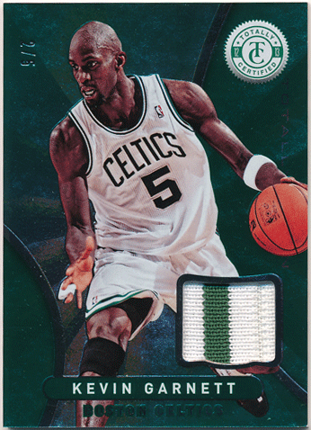 Kevin Garnett NBA 2012-13 Panini Totally Certified Green Patch 2/5