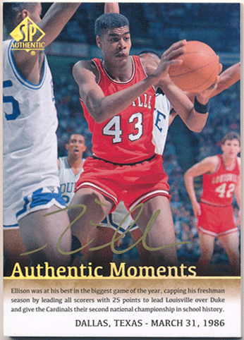 Pervis Ellison NBA 2014-15 Upper Deck SP Authentic Moments Signature Auto