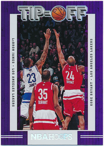 LeBron James / Kobe Bryant NBA 2019-20 Panini Hoops Tip-Off