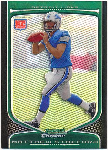 Matthew Stafford NFL 2009 Bowman Chrome RC Rookie Refractor