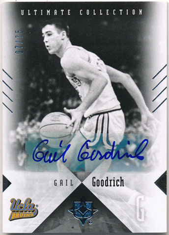 Gail Goodrich NBA 2010 Upper Deck UD Ultimate Collection Signature Auto 07/75