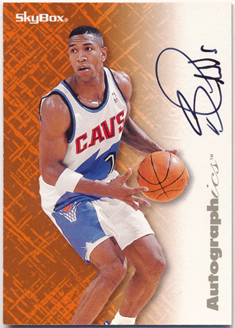 故 Bobby Phills NBA 1996-97 Skybox Premium Autographics Signature Auto
