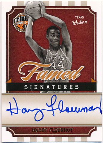 Harry Flournoy NBA 2009-10 Panini Hall of Fame Famed Signature Auto 509/899