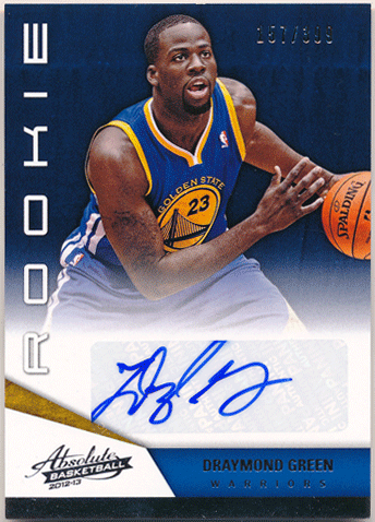 Draymond Green NBA 2012-13 Panini Absolute RC Rookie Signature Auto 157/399