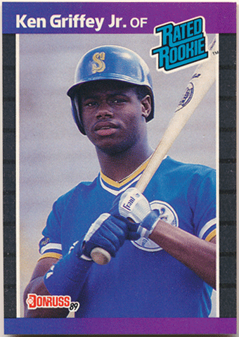 Ken Griffey Jr. MLB 1989 Donruss RC #33 Rated Rookie Card