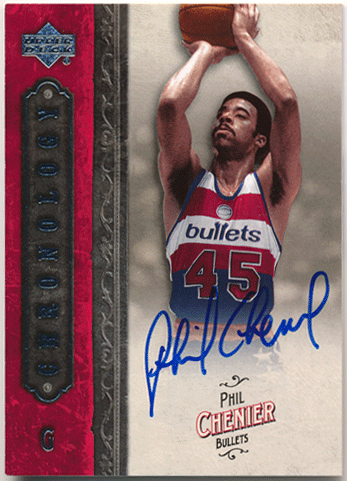 Phil Chenier NBA 2006-07 Upper Deck UD Chronology Signature Auto