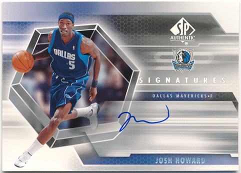 Josh Howard NBA 2004-05 Upper Deck SP Authentic SP Signature Auto