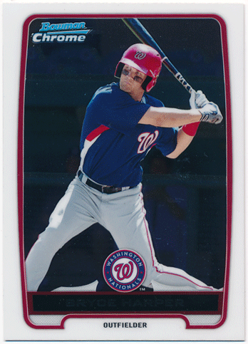 Bryce Harper MLB 2012 Bowman Chrome BCP10
