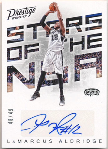 LaMarcus Aldridge NBA 2016-17 Panini Prestige Stars of the NBA Signature Auto 48/49