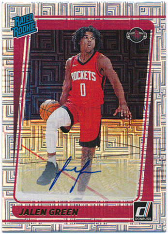 Jalen Green NBA 2021-22 Panini Donruss Choice RC Rated Rookie Signature Auto
