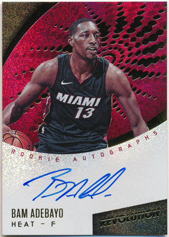 Bam Adebayo NBA 2017-18 Panini Revolution RC Rookie Signature Auto