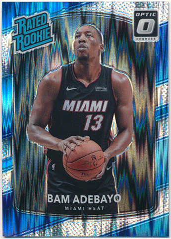 Bam Adebayo NBA 2017-18 Panini Donruss Optic Mega Box RC Rookie Flash Prizm