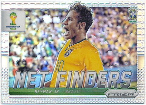 Neymar Jr. Soccer 2014 Panini Prizm Net Finders Silver Prizm