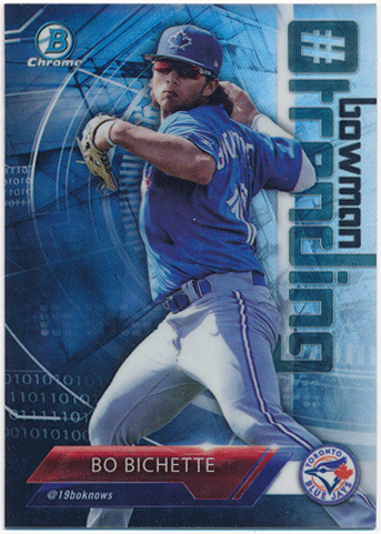 Bo Bichette MLB 2018 Bowman Chrome Bowman Trending Refractor