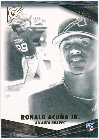 Ronald Acuna Jr. MLB 2018 Topps Gallery RC Rookie Masterpiece
