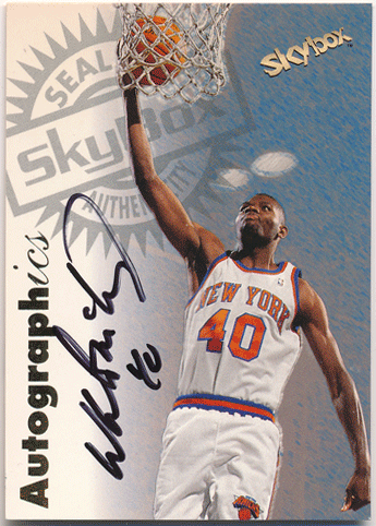 Walter McCarty NBA 1997-98 Skybox Autographics Signature