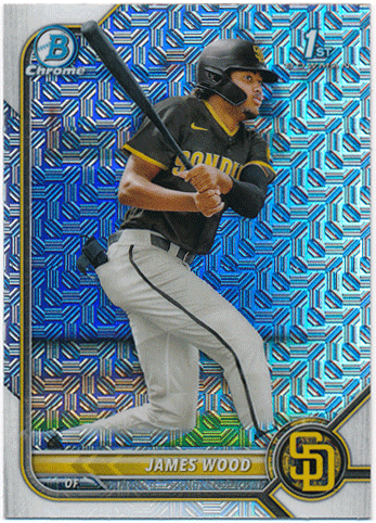 James Wood MLB 2022 Bowman Chrome Mega Box 1st Bowman Mojo Refractor