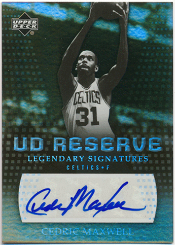 Cedric Maxwell NBA 2006-07 Upper Deck UD SP Reserve Legendary Signature Auto