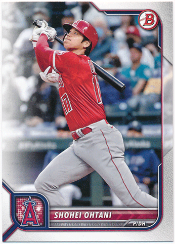 大谷翔平 MLB 2022 Bowman #68 Base Card Shohei Ohtani