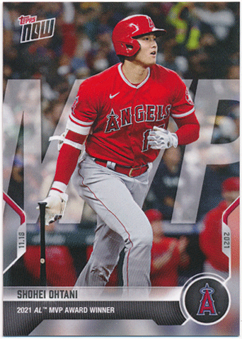 大谷翔平 MLB 2021 Topps Now 2021 AL MVP Award Winner OS-40 Shohei Ohtani