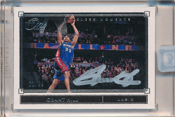 Grant Hill NBA 2019-20 Panini One and One Timeless Moments Signature Auto 61/99