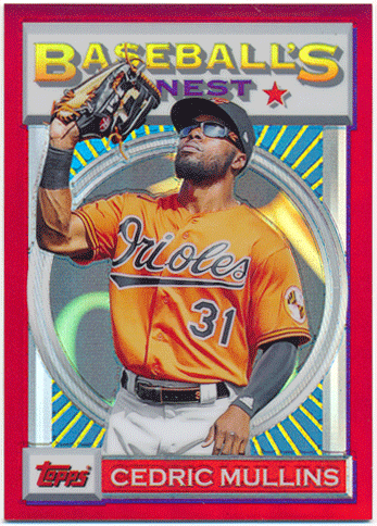 Cedric Mullins MLB 2020 Topps Finest Baseball's Red Refractor 2/5