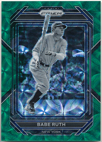 Babe Ruth MLB 2023 Panini Prizm Green Scope Prizm 68/75