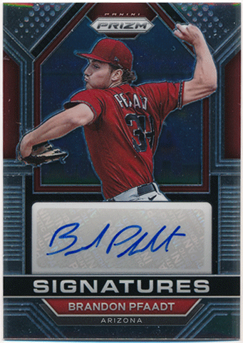Brandon Pfaadt MLB 2023 Panini Prizm RC Rookie Signature Auto
