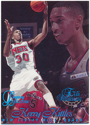 Kerry Kittles NBA 1996-97 Flair Showcase RC Rookie Row 1 Legacy Collection 106/150