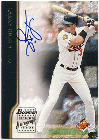 Larry Bigbie MLB 2002 Topps Signature Auto ラリー・ビグビー 元 横浜ベイスターズ