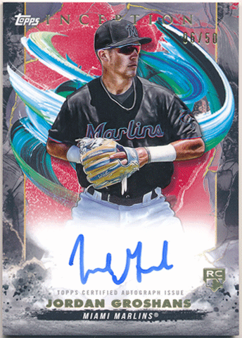 Jordan Groshans MLB 2023 Topps Inception RC Rookie & Emerging Stars Orange Signature Auto 06/50