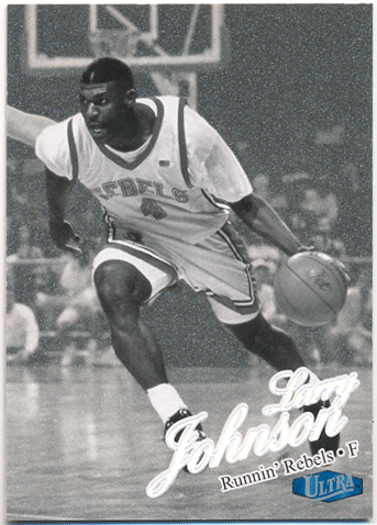 Larry Johnson NBA 2012-13 Fleer Retro Ultra Platinum Medallion 021/100