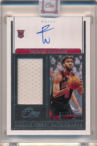 Patrick Williams NBA 2020-21 Panini One and One RC Rookie Jersey Autographs 20/99