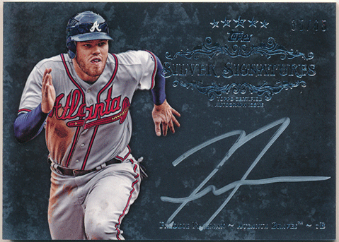 Freddie Freeman MLB 2013 Topps Five Star Silver Signature Auto 35/65
