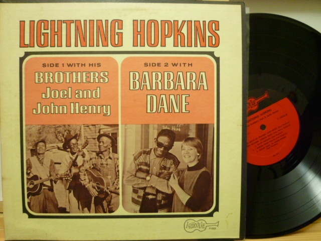 LIGHTNING HOPKINS WITH HIS BROTHERS JOEL AND JOHN HENRY AND BARBARA DANE / Lightning Hopkins With His Brothers Joel and John Henry and With Barbara Dane