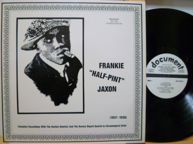 FRANKIE “HALF-PINT” JAXON　フランキー・ハーフ-パイント・ジャクソン / 1937-1939